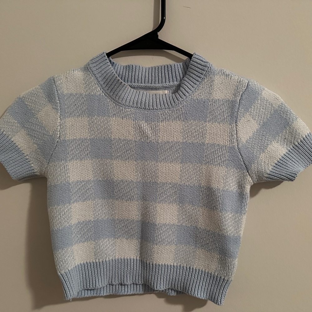 Blue/White aèropostale checkered shirt